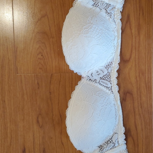 Exhilaration Strapless Lace Push-up Bra in Cream in SIZE 34B EUC - Picture 1 of 5